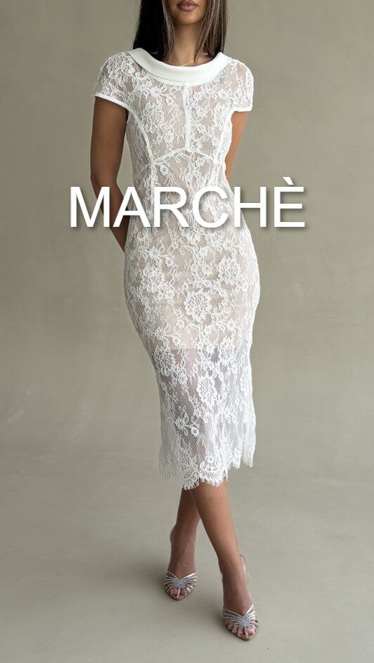 LACE  SEXY BACKLESS DRESS