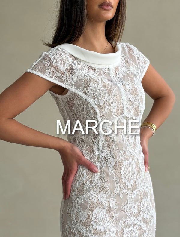 LACE  SEXY BACKLESS DRESS