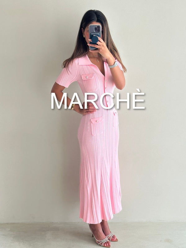 VERSATILE DIAMOND KNIT DRESS