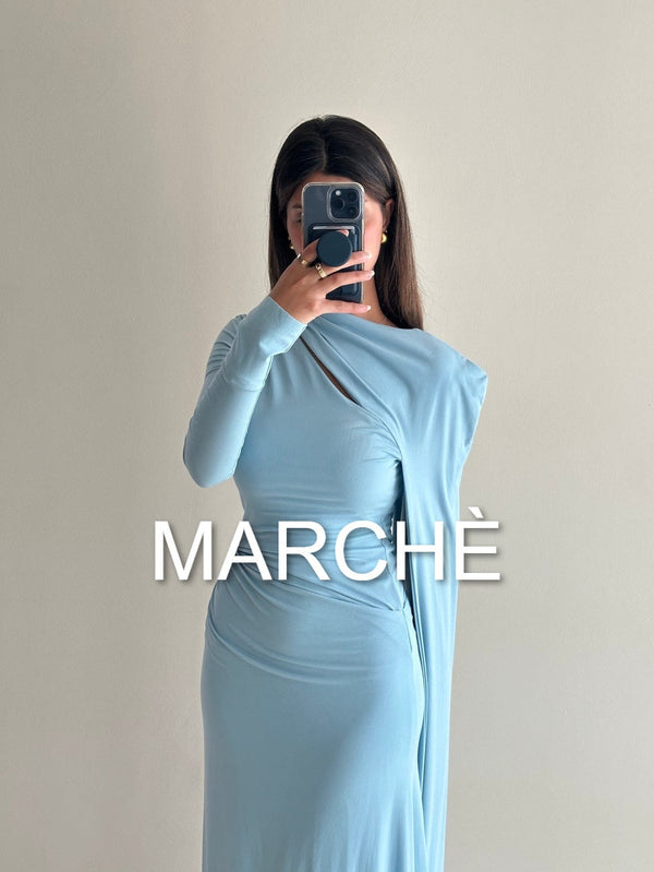 MAXI LONG CAPE DRESS