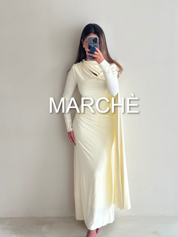 MAXI LONG CAPE DRESS