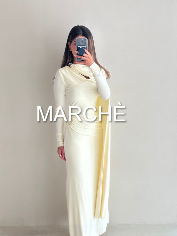 MAXI LONG CAPE DRESS