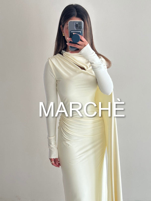 MAXI LONG CAPE DRESS