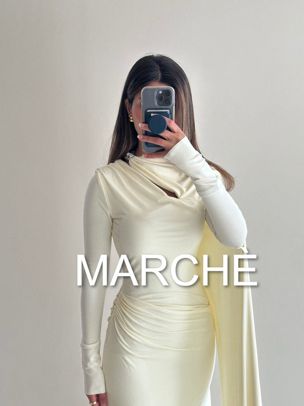MAXI LONG CAPE DRESS