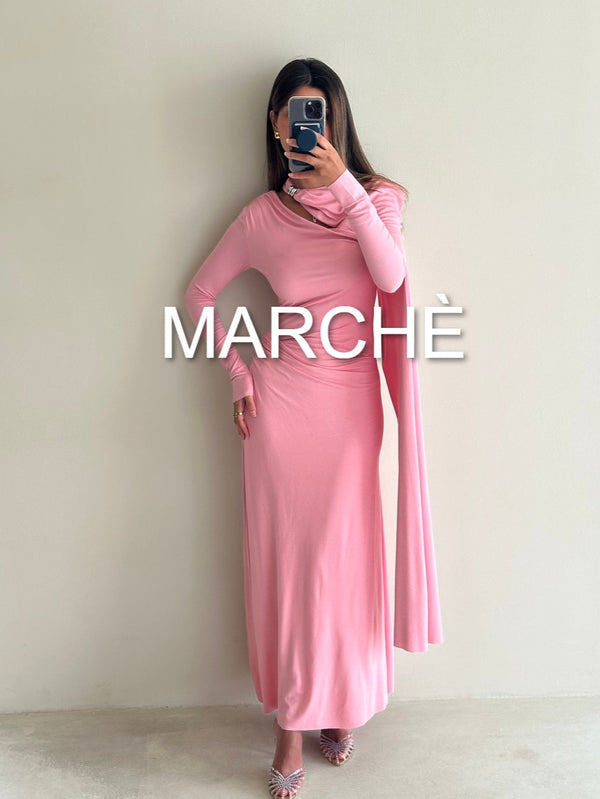 MAXI LONG CAPE DRESS