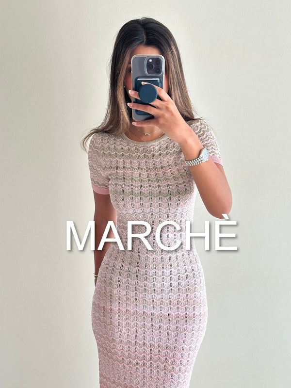 GRADIENT KNITTED ROUND COLLAR