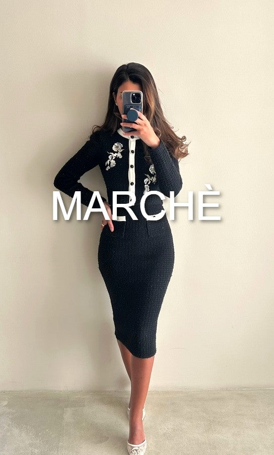 ROUND NECK JACKET + SKIRT