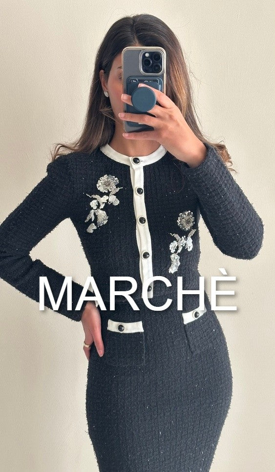 ROUND NECK JACKET + SKIRT