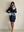 FULL SLEEVE  BELTED SHORT DRESS