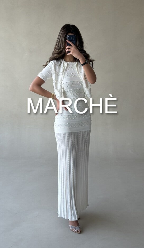 HEAVY BEADED ROUND NECK CARDIGAN+ TANK DRESS