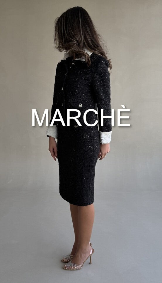 FASHIONABLE WOOLEN  SET JACKET + SKIRT