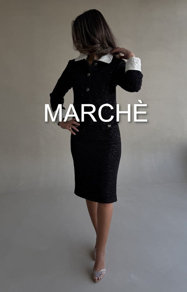 FASHIONABLE WOOLEN  SET JACKET + SKIRT