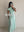 PLEATED COLLAR EVENING DRESS