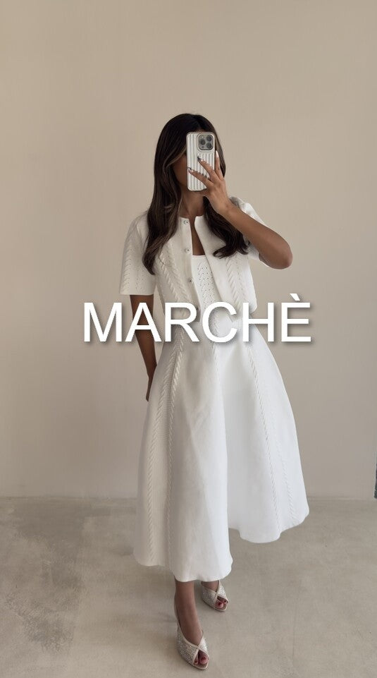 LONG KNITTED DRESS WITH CARDIGAN