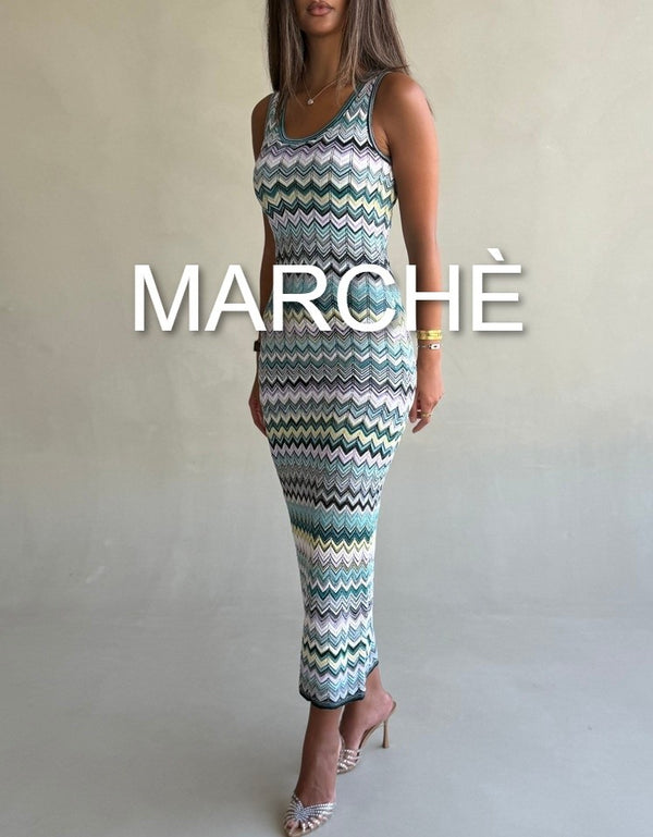 SLEEVELESS NEW ARRIVAL STRIPE WAVY
