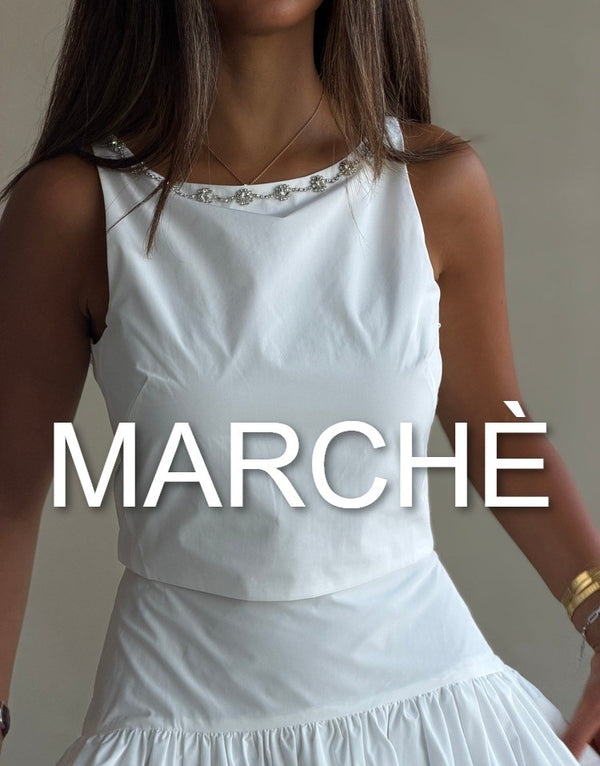 BACKLESS  ROUND NECK TOP +SKIRT