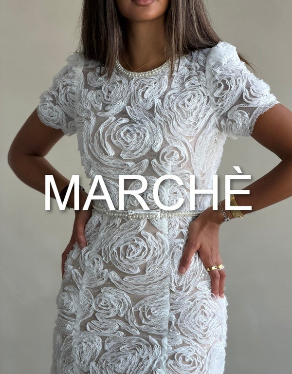RETRO O NECK BEADED DRESS