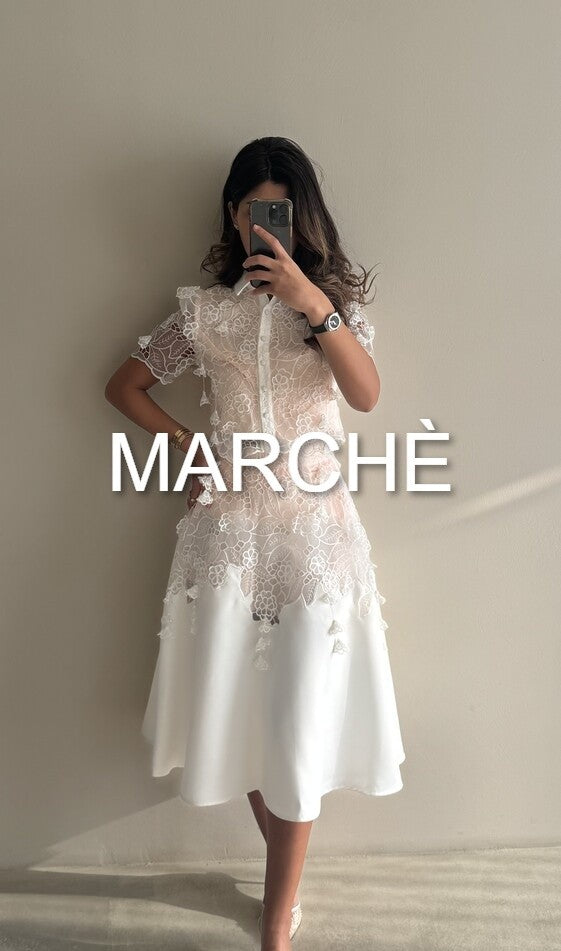 2 PCS SET LACE TOP + SKIRT