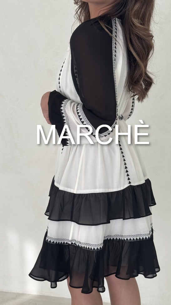 PLEAT TASSEL MINI DRESS