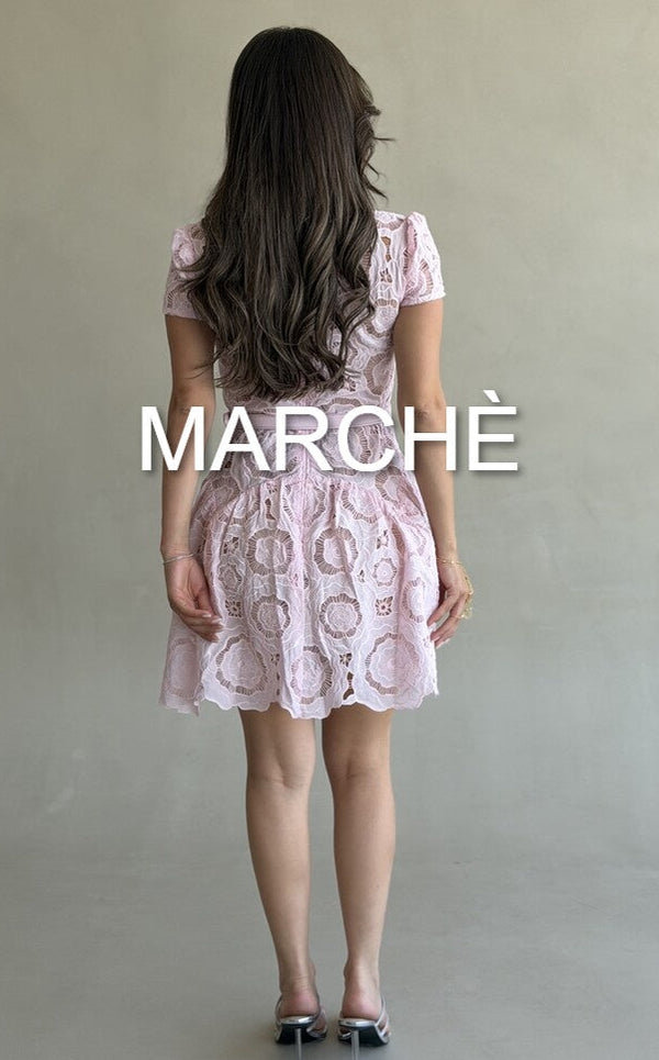 SWEET 3D LACE MINI DRESS