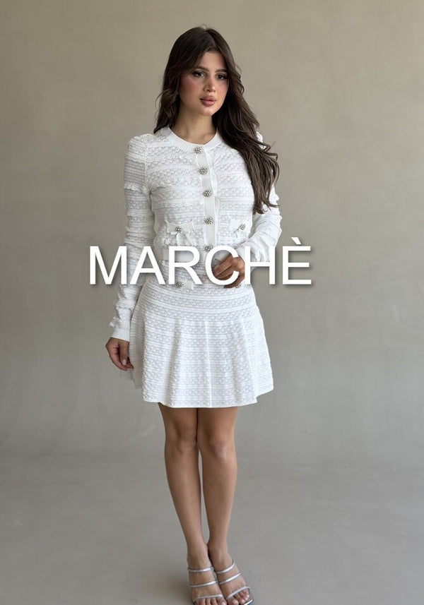 RUFFLES SWEATER + MINI SKIRT