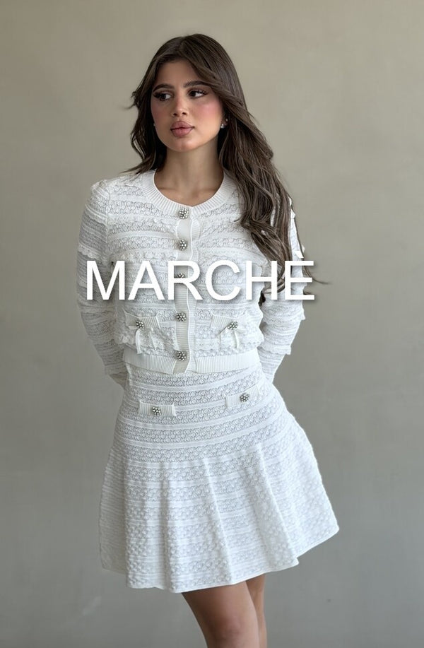 RUFFLES SWEATER + MINI SKIRT