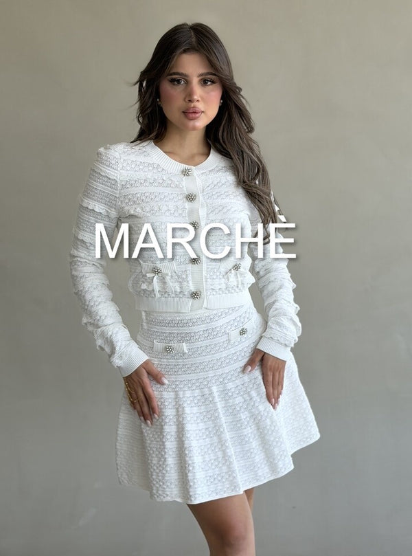 RUFFLES SWEATER + MINI SKIRT