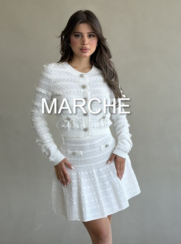 RUFFLES SWEATER + MINI SKIRT