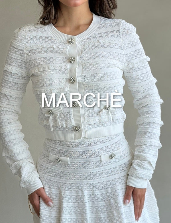 RUFFLES SWEATER + MINI SKIRT
