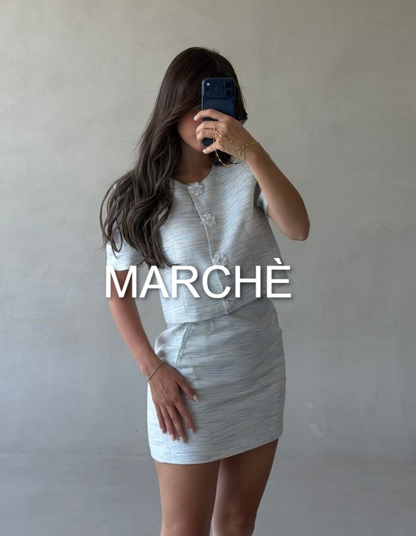 SHORT  FLOWER BUTTON+SKIRT
