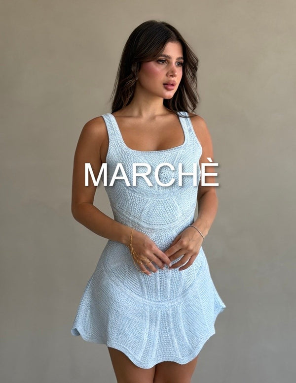 WAVE HEM LACE UP DRESS