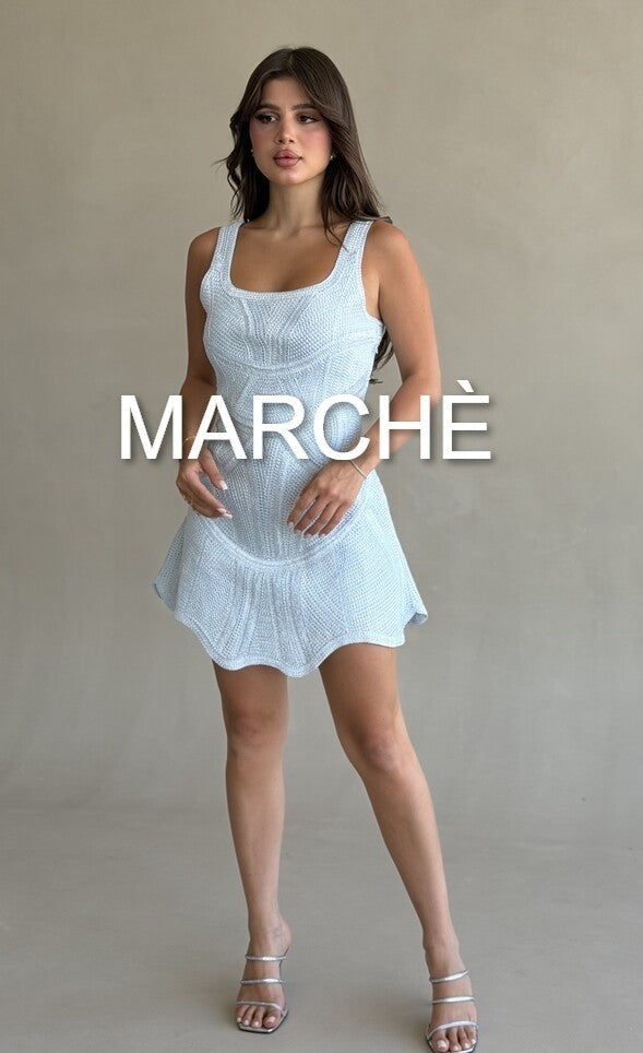 WAVE HEM LACE UP DRESS