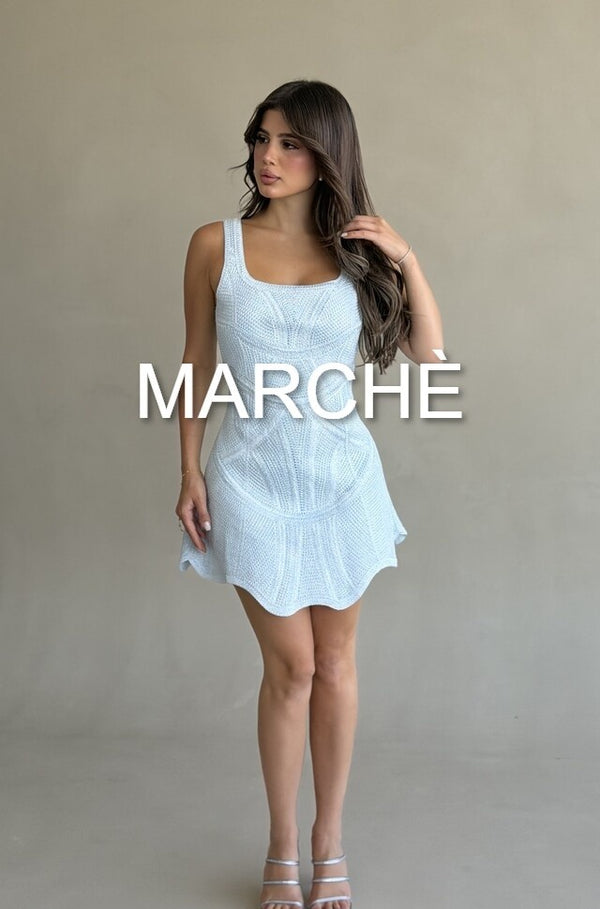 WAVE HEM LACE UP DRESS