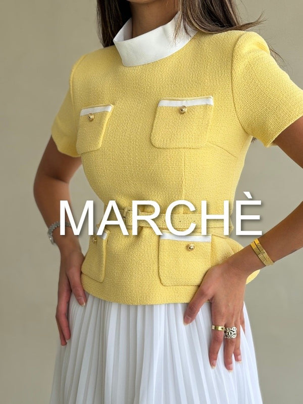 FASHIONABLE NEW STYLE TWEED DRESS