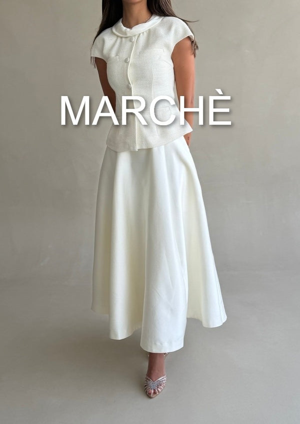SET MANDARIN STYLE TOP  + SILK SKIRT