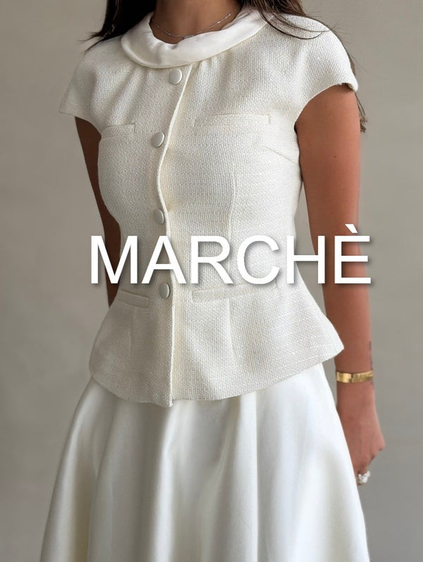 SET MANDARIN STYLE TOP  + SILK SKIRT