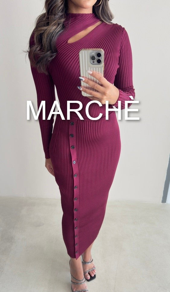 LONG SIDE SLIT KNIT