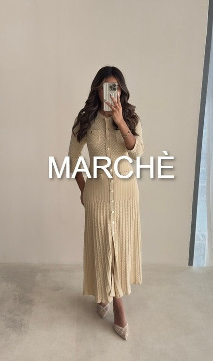 SHOWING HALLOW KNIT DRESS
