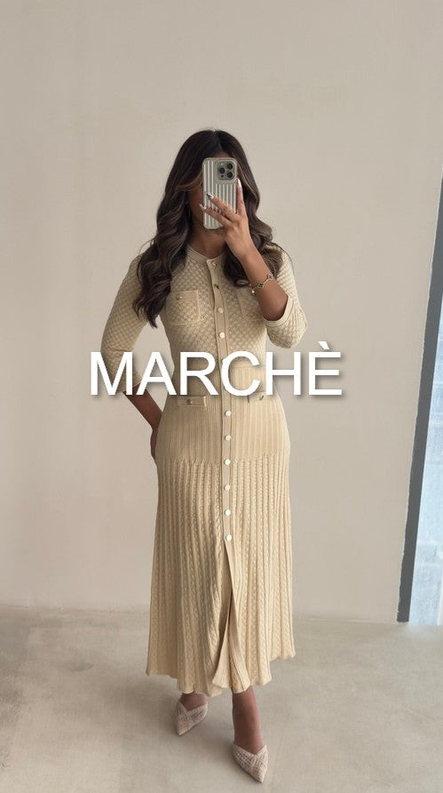 SHOWING HALLOW KNIT DRESS