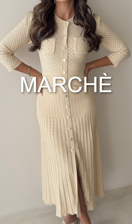 SHOWING HALLOW KNIT DRESS