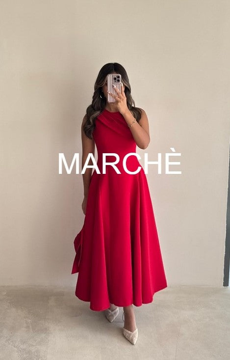 CAPE SLEEVELESS ELEGANT DRESS