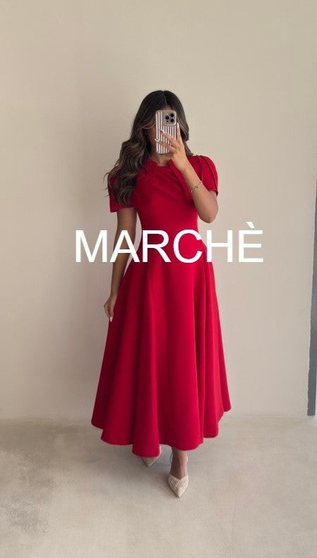 CAPE SLEEVELESS ELEGANT DRESS