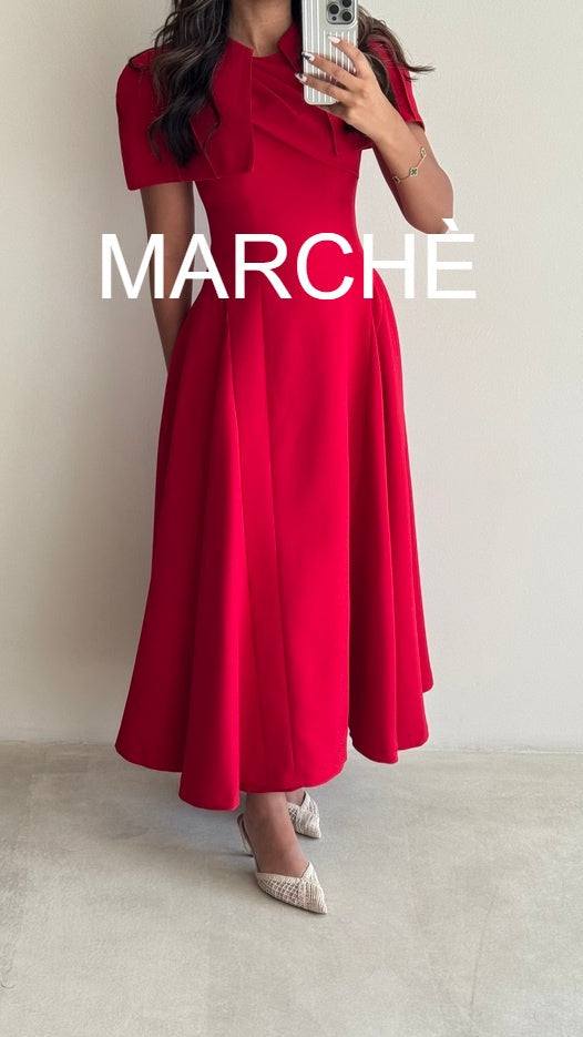 CAPE SLEEVELESS ELEGANT DRESS