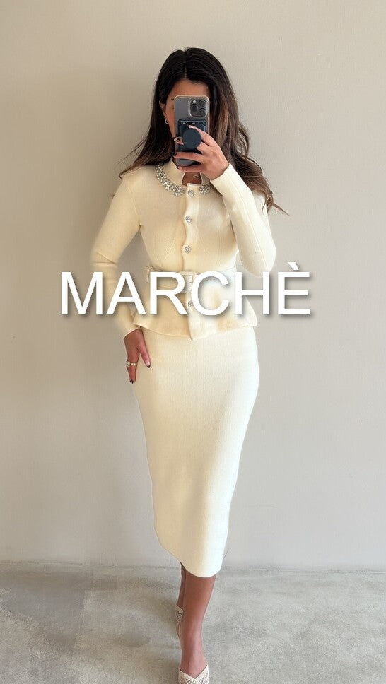 NECK-LINE DIAMOND BELTED