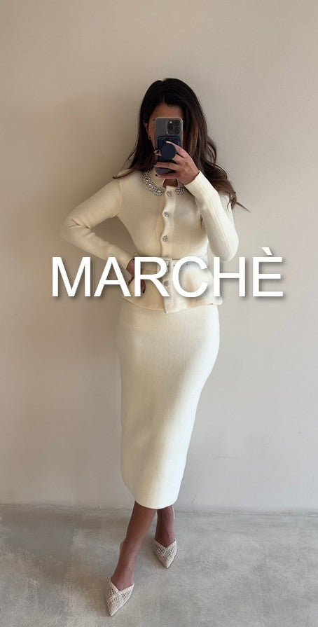 NECK-LINE DIAMOND BELTED