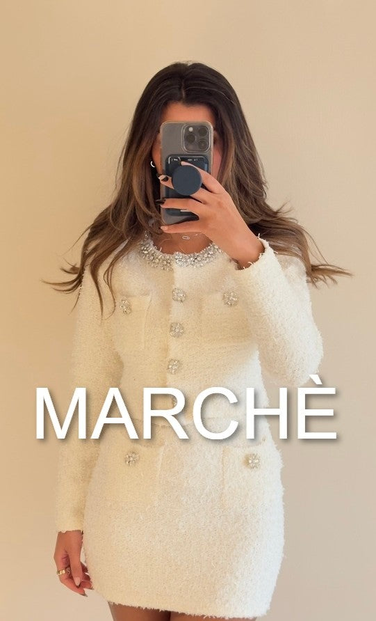 FALL RHINESTONE DECOR CARDIGAN + SKIRT