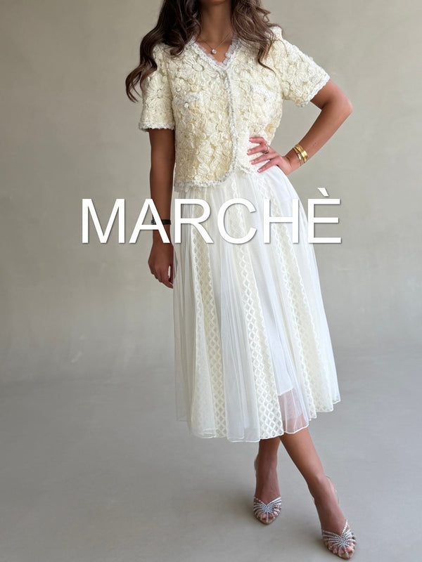 FLOWER DESIGN TOP+SKIRT