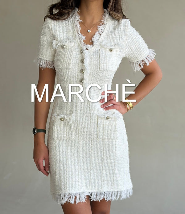 V-NECK TASSEL EDGE
