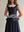LACE-NECK COCKTAIL SATIN DRESS