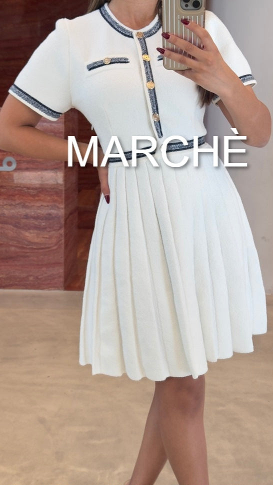 PLEATED SHORT DRESS